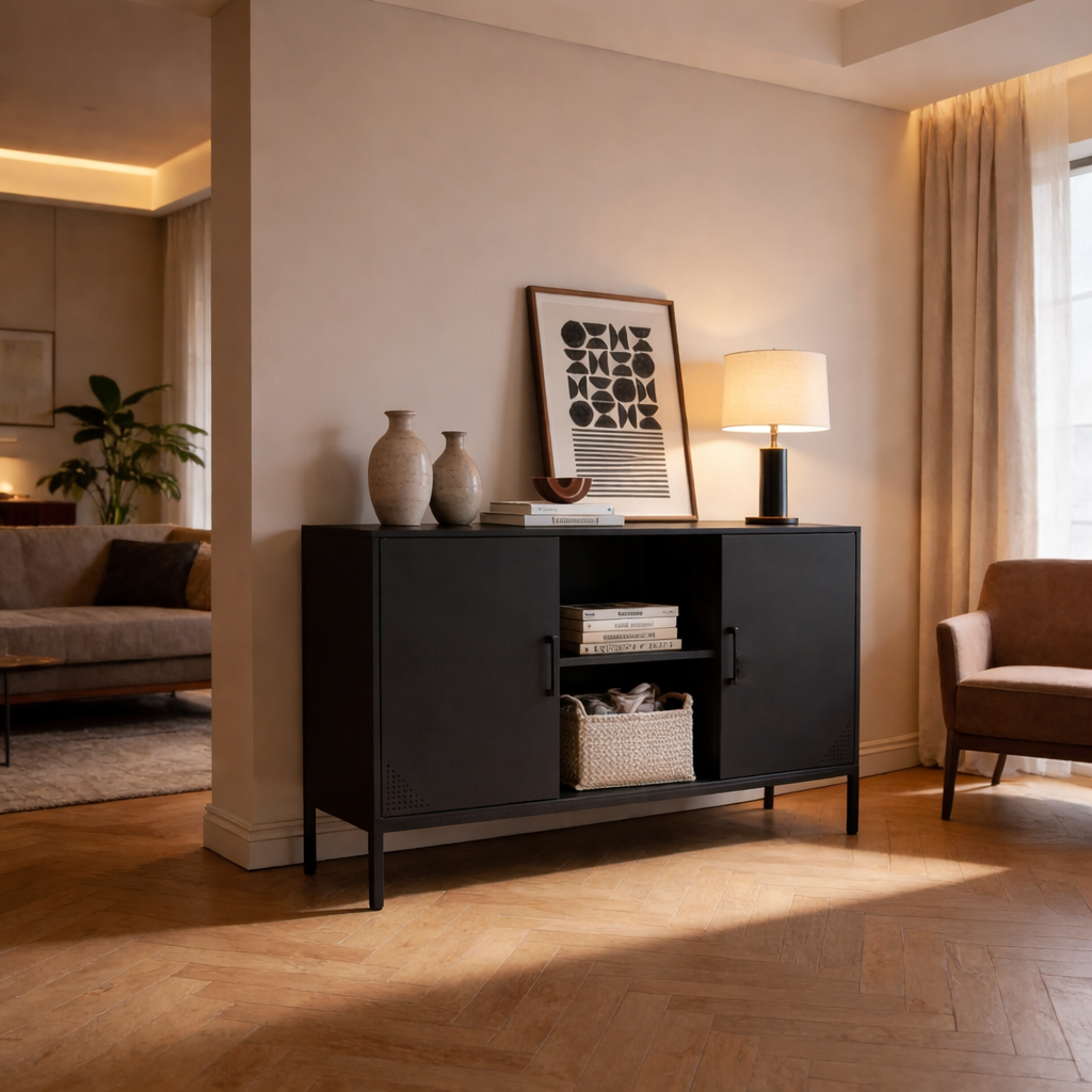 מזנון מתכת בצבע שחור מט | Mika