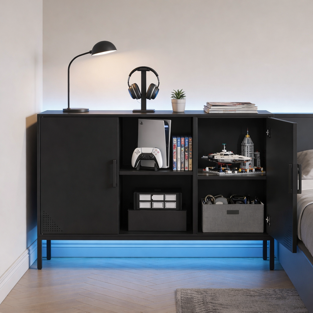 מזנון מתכת בצבע שחור מט | Mika