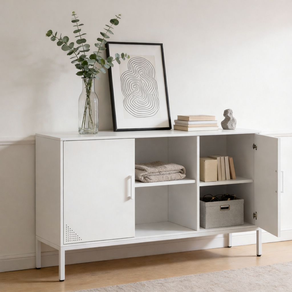 מזנון מתכת בצבע לבן | Mika