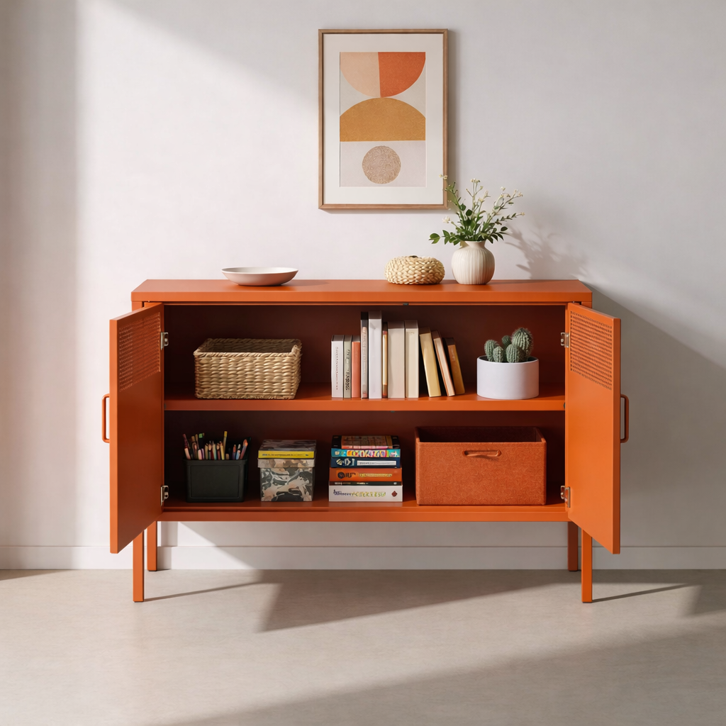 מזנון טלויזיה מתכת בצבע כתום | Chery