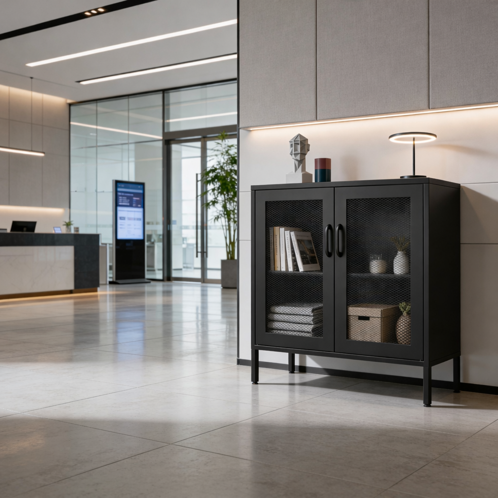 מזנון קומודה מתכת בצבע שחור מט | Web