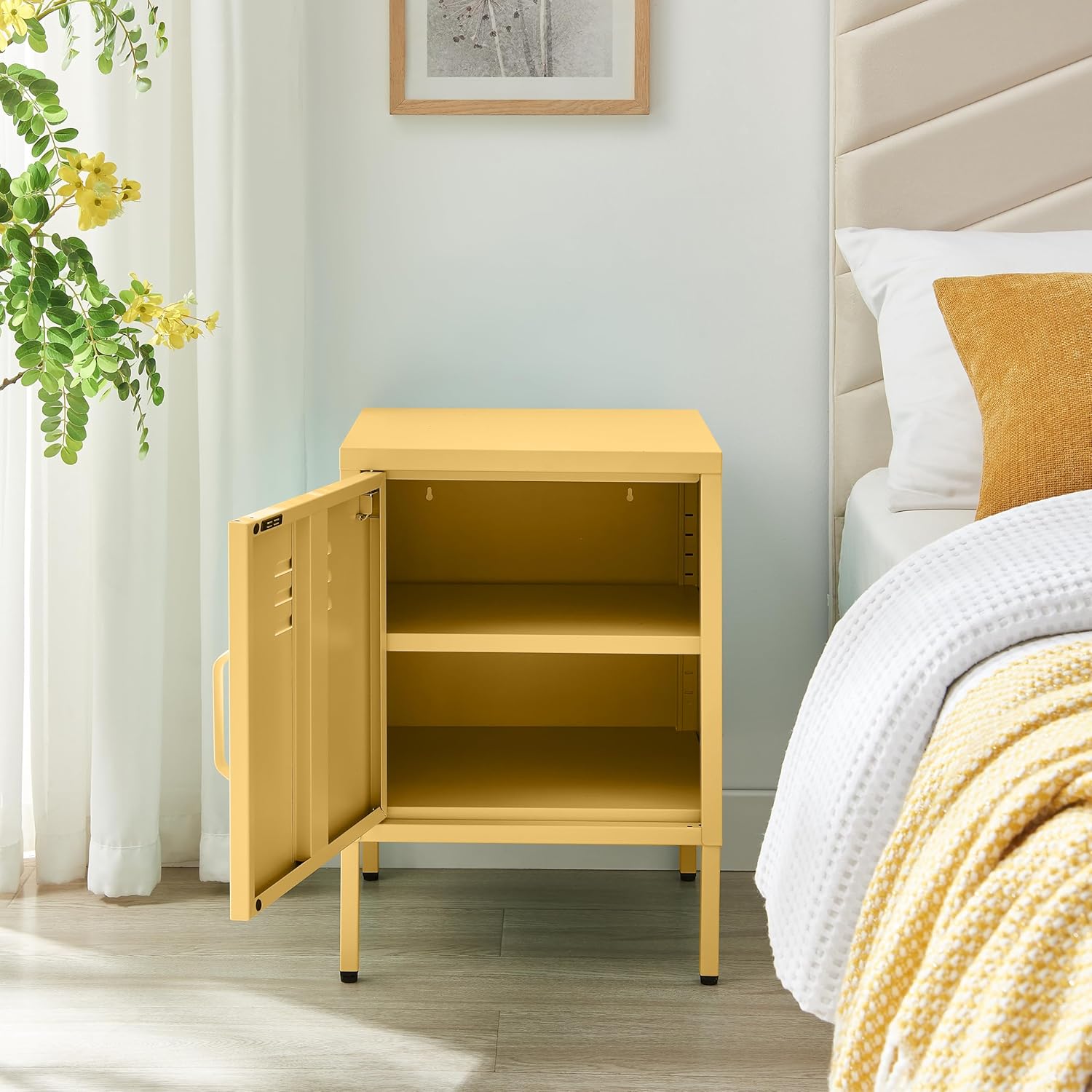 כוננית מתכת צבע צהוב | Rumi