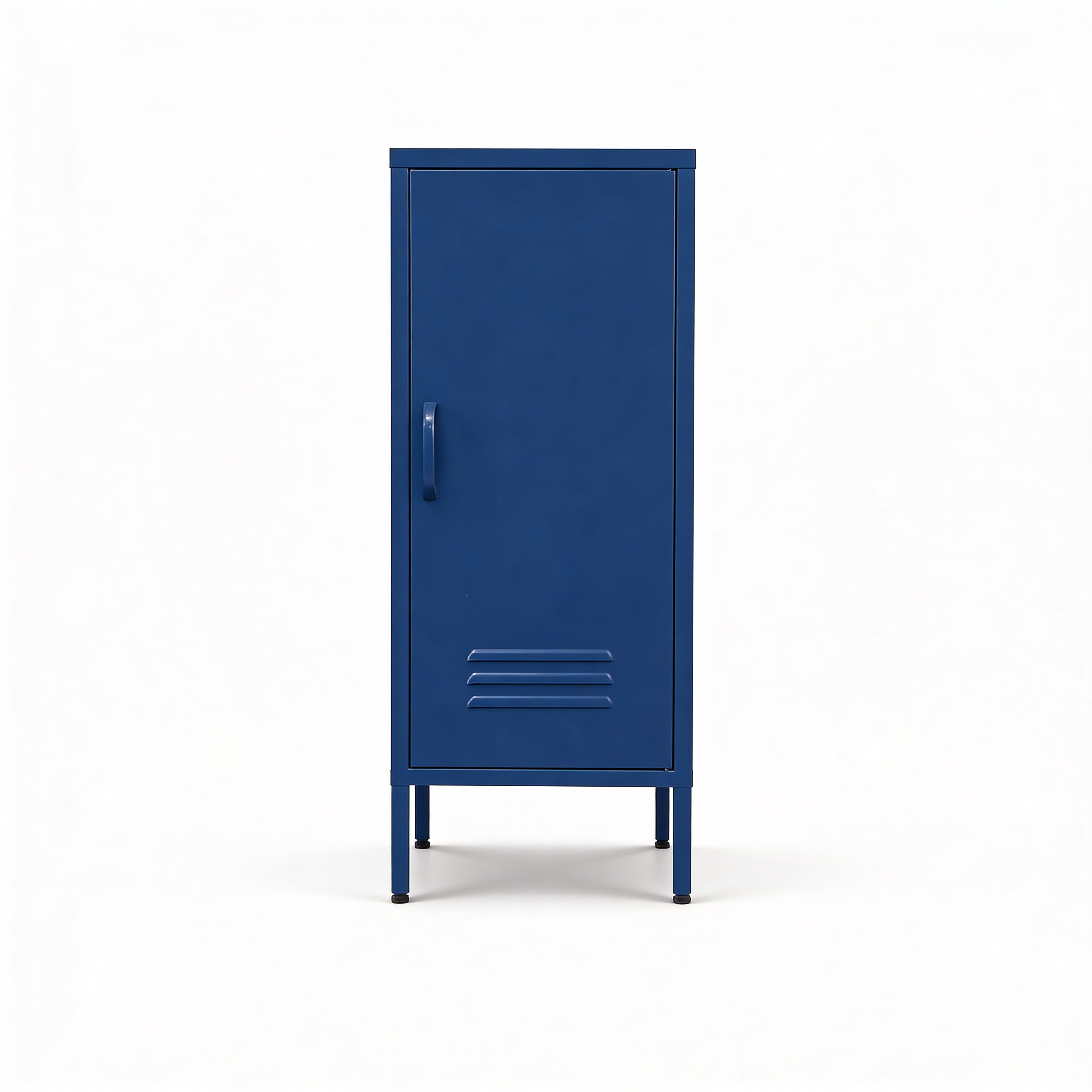 ארונית מתכת נמוכה בצבע כחול כהה | Slim