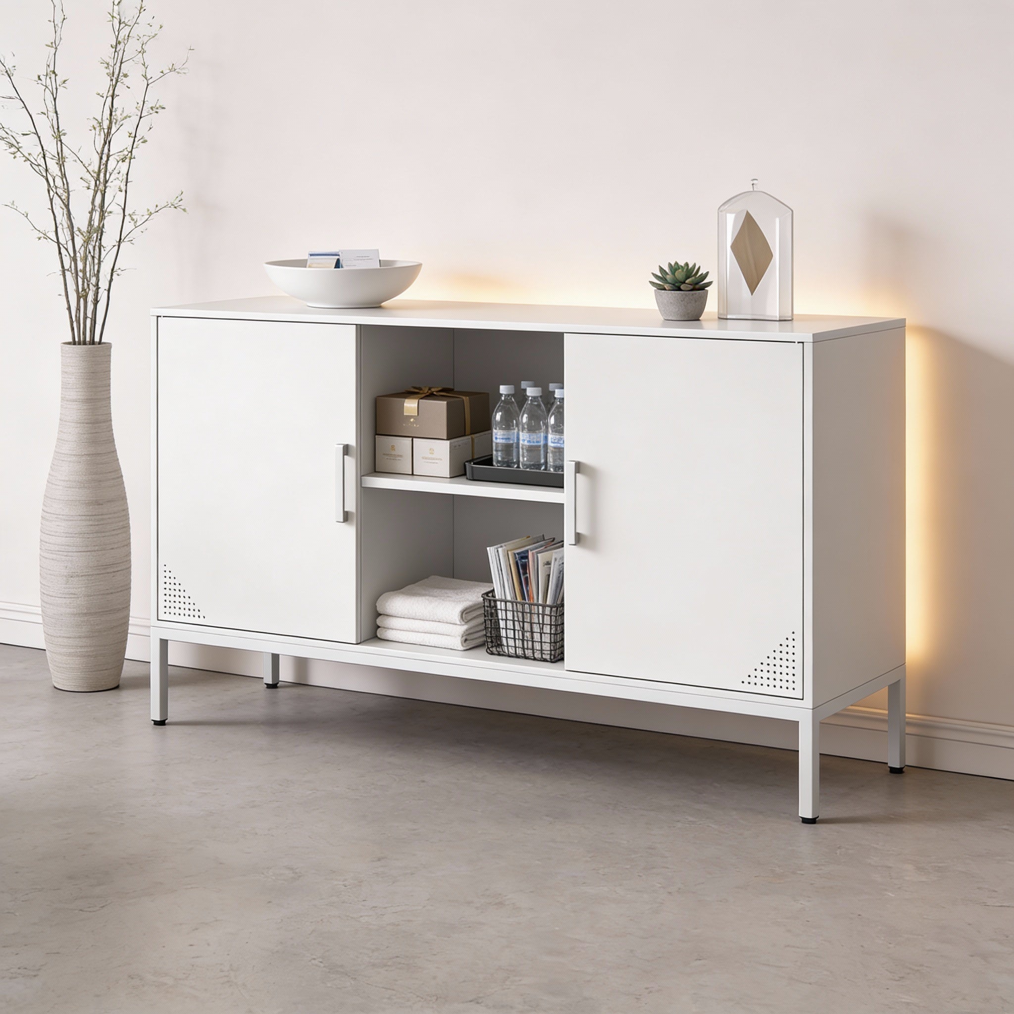 מזנון מתכת בצבע לבן | Mika