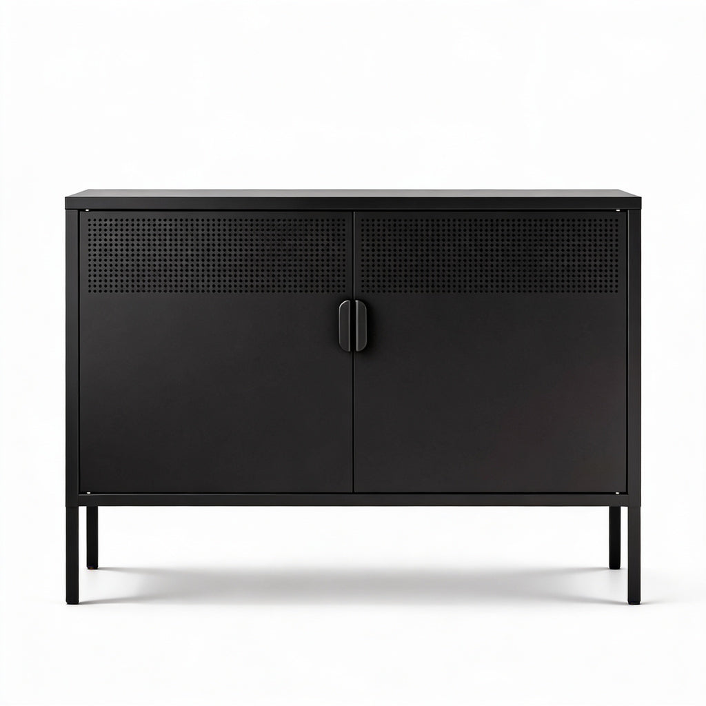 מזנון טלוויזיה מתכת בצבע שחור מט | Chery