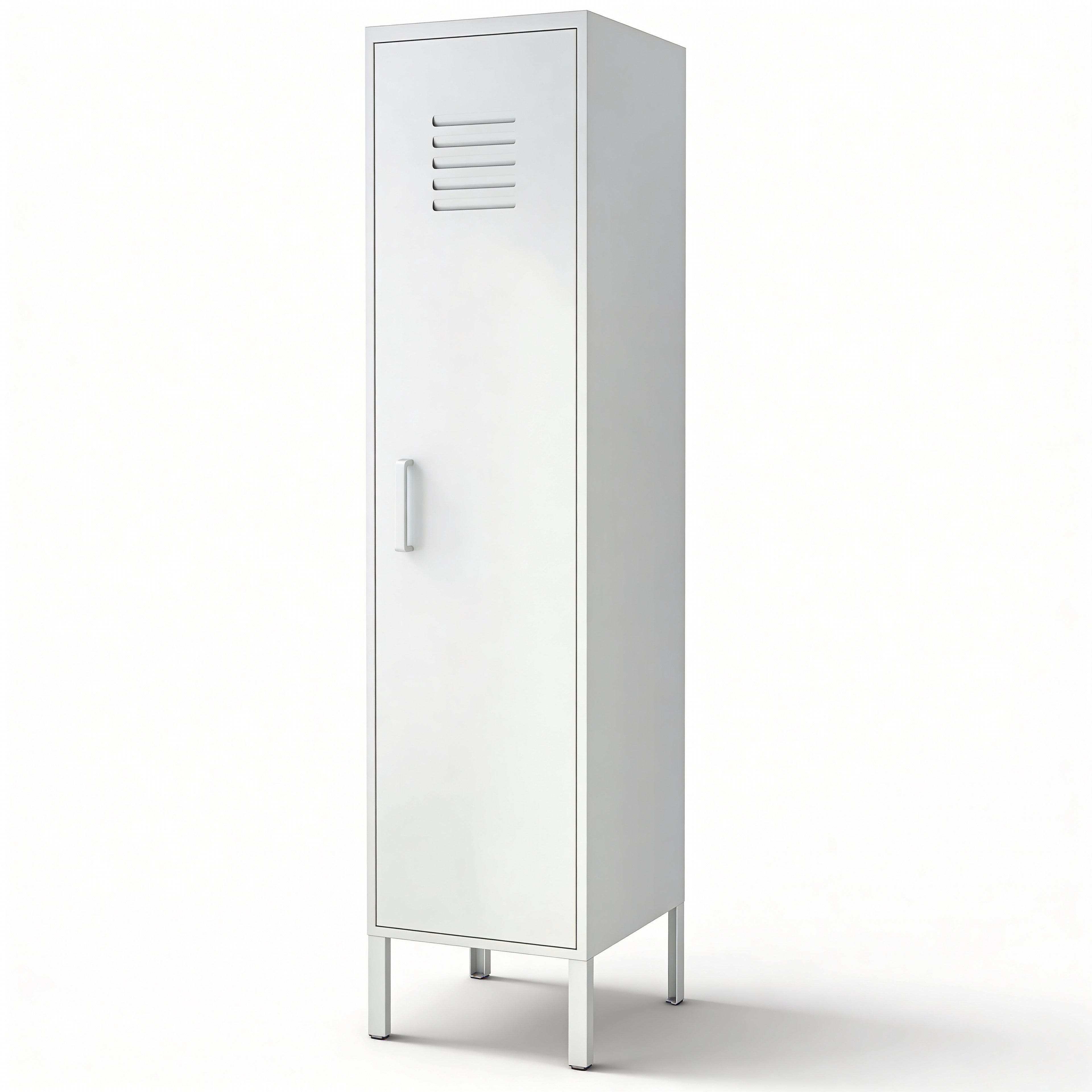ארונית לוקר מתכת בצבע לבן | School