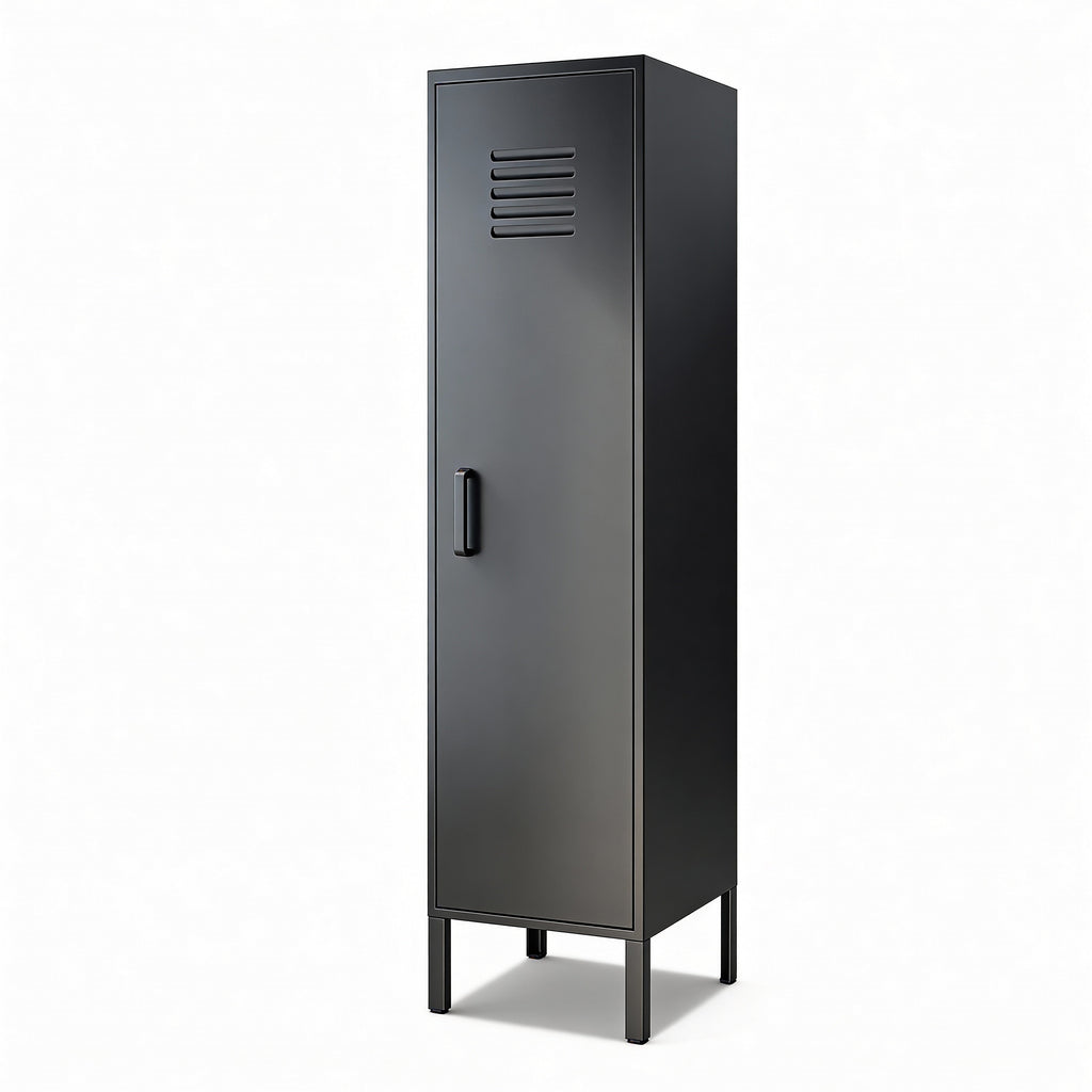 ארונית לוקר מתכת בצבע שחור מט | School