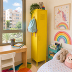 ארונית לוקר מתכת בצבע צהוב | School